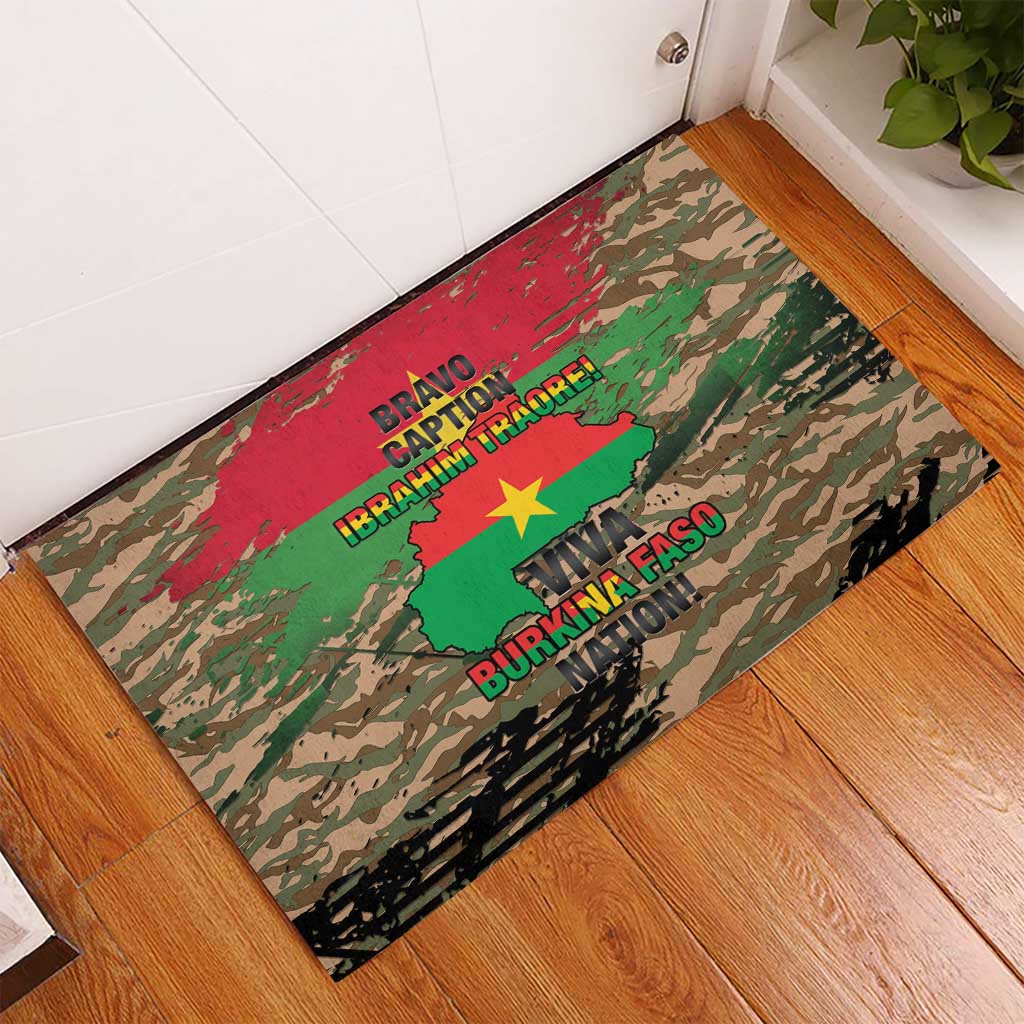 Bravo Caption Traore! Viva Burkina Faso Nation! Rubber Doormat