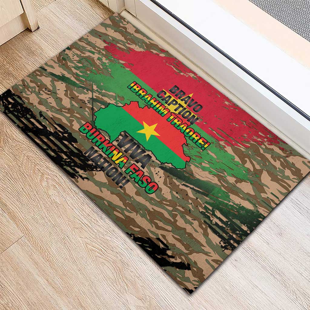 Bravo Caption Traore! Viva Burkina Faso Nation! Rubber Doormat