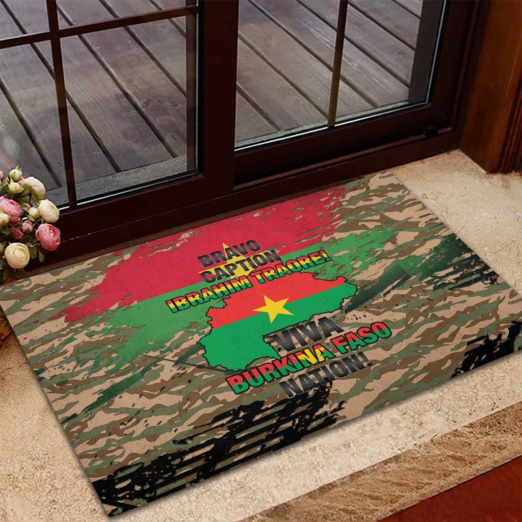 Bravo Caption Traore! Viva Burkina Faso Nation! Rubber Doormat