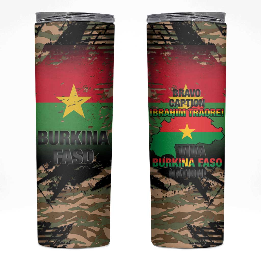 Bravo Caption Traore! Viva Burkina Faso Nation! Skinny Tumbler