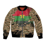 Bravo Caption Traore! Viva Burkina Faso Nation! Sleeve Zip Bomber Jacket