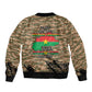 Bravo Caption Traore! Viva Burkina Faso Nation! Sleeve Zip Bomber Jacket