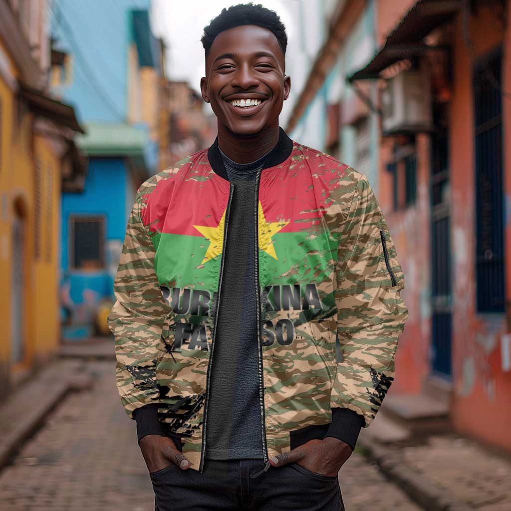 Bravo Caption Traore! Viva Burkina Faso Nation! Sleeve Zip Bomber Jacket