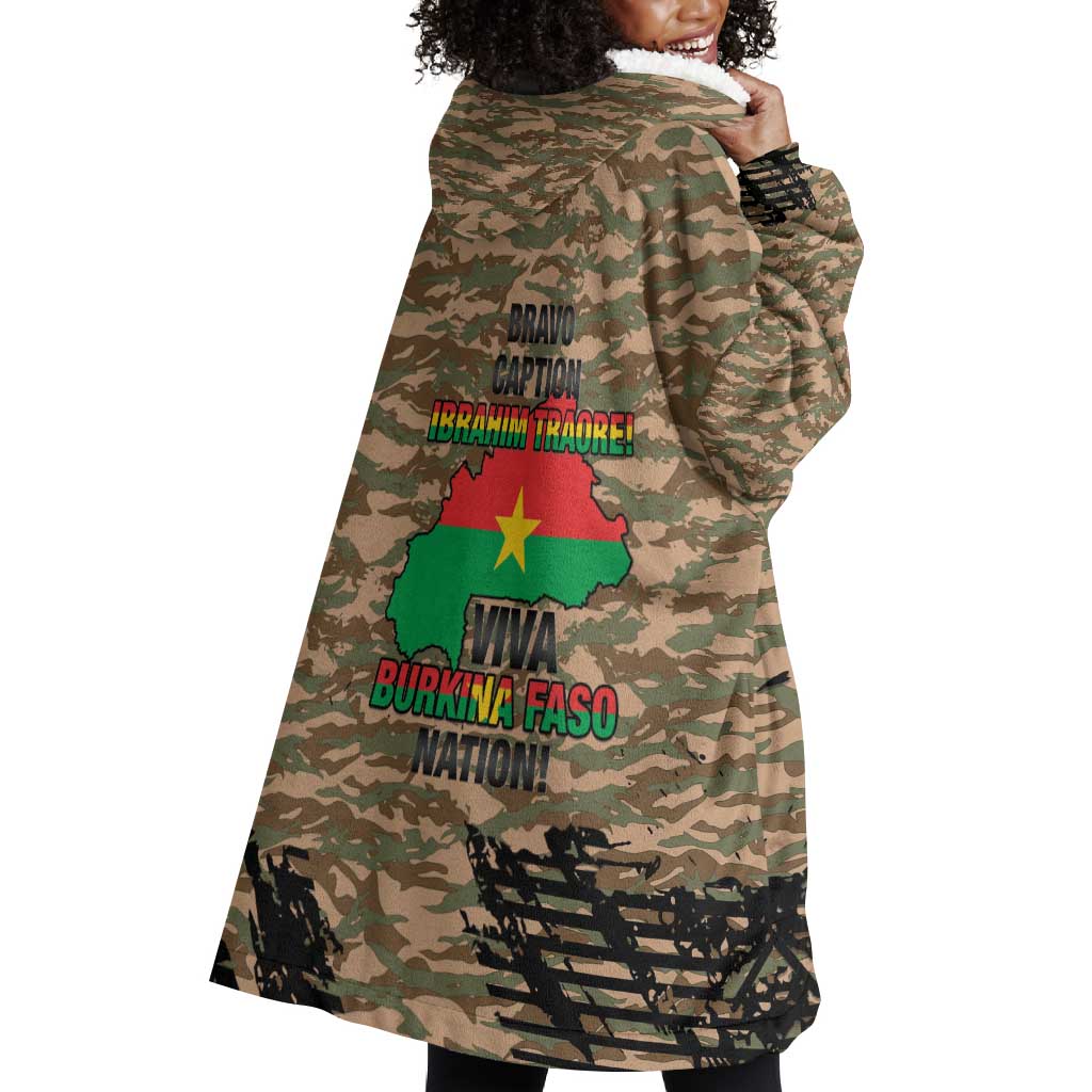 Bravo Caption Traore! Viva Burkina Faso Nation! Wearable Blanket Hoodie
