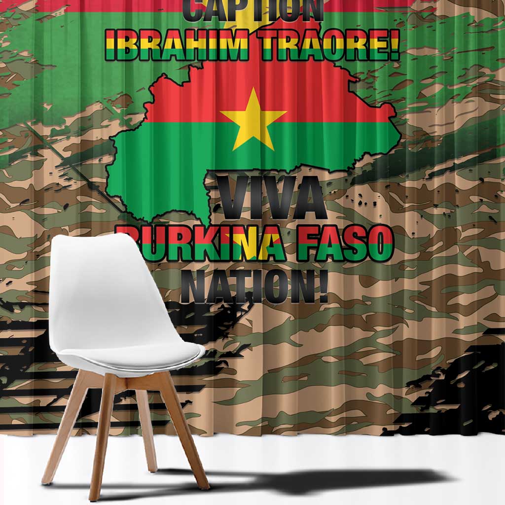 Bravo Caption Traore! Viva Burkina Faso Nation! Window Curtain