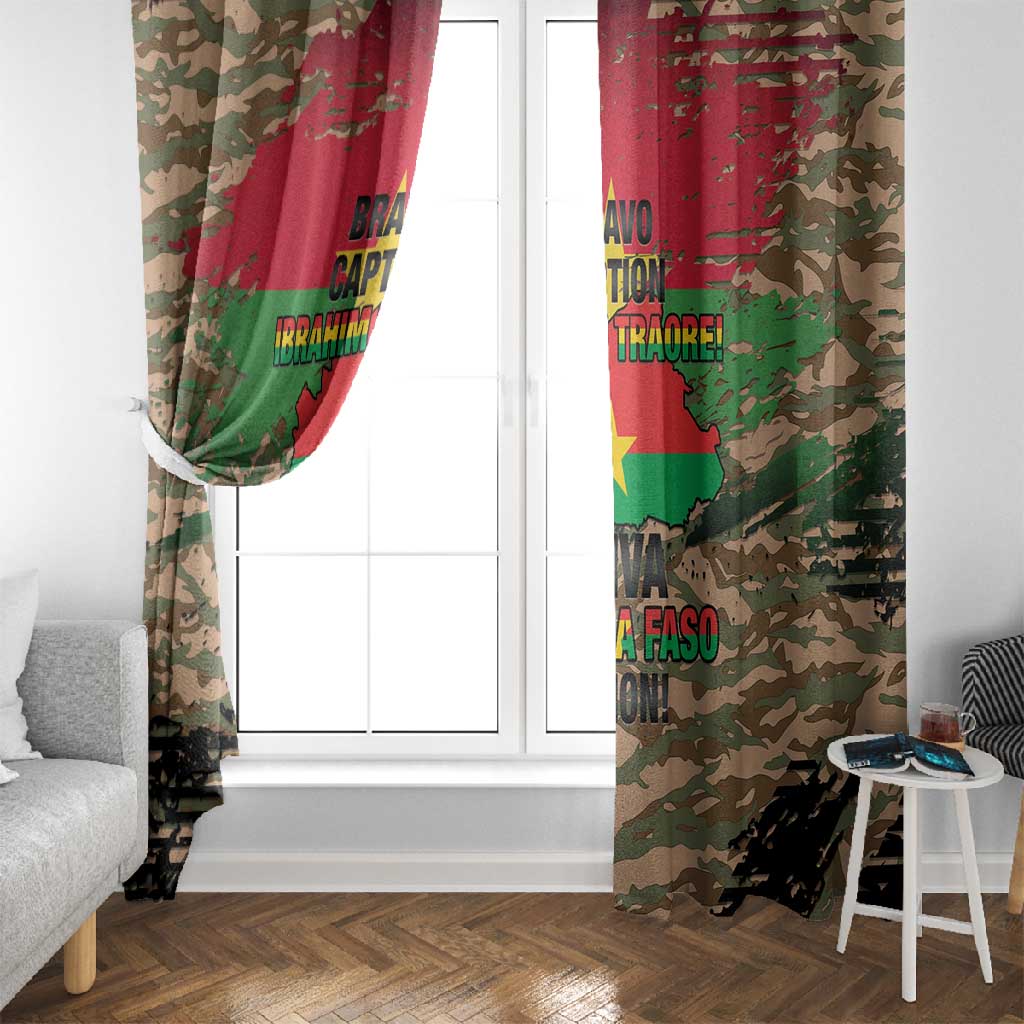 Bravo Caption Traore! Viva Burkina Faso Nation! Window Curtain
