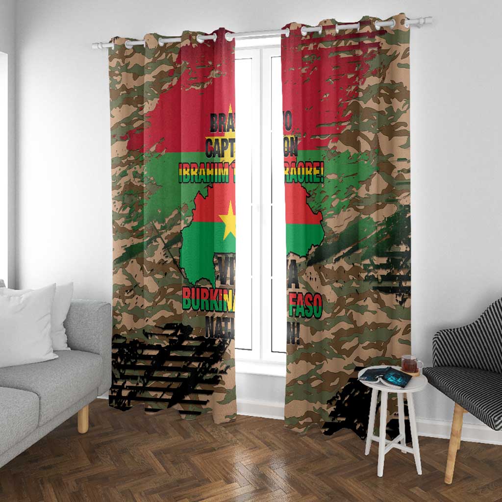 Bravo Caption Traore! Viva Burkina Faso Nation! Window Curtain