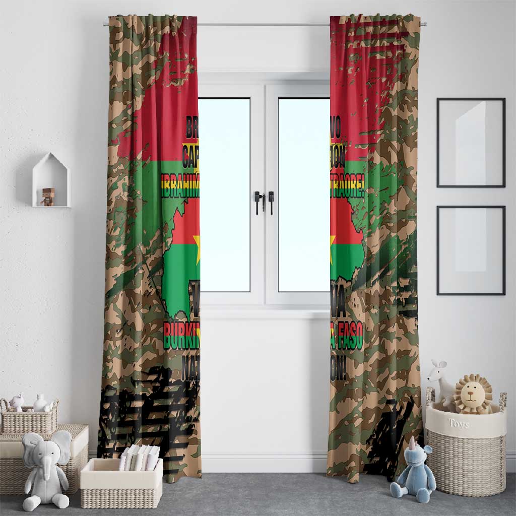 Bravo Caption Traore! Viva Burkina Faso Nation! Window Curtain