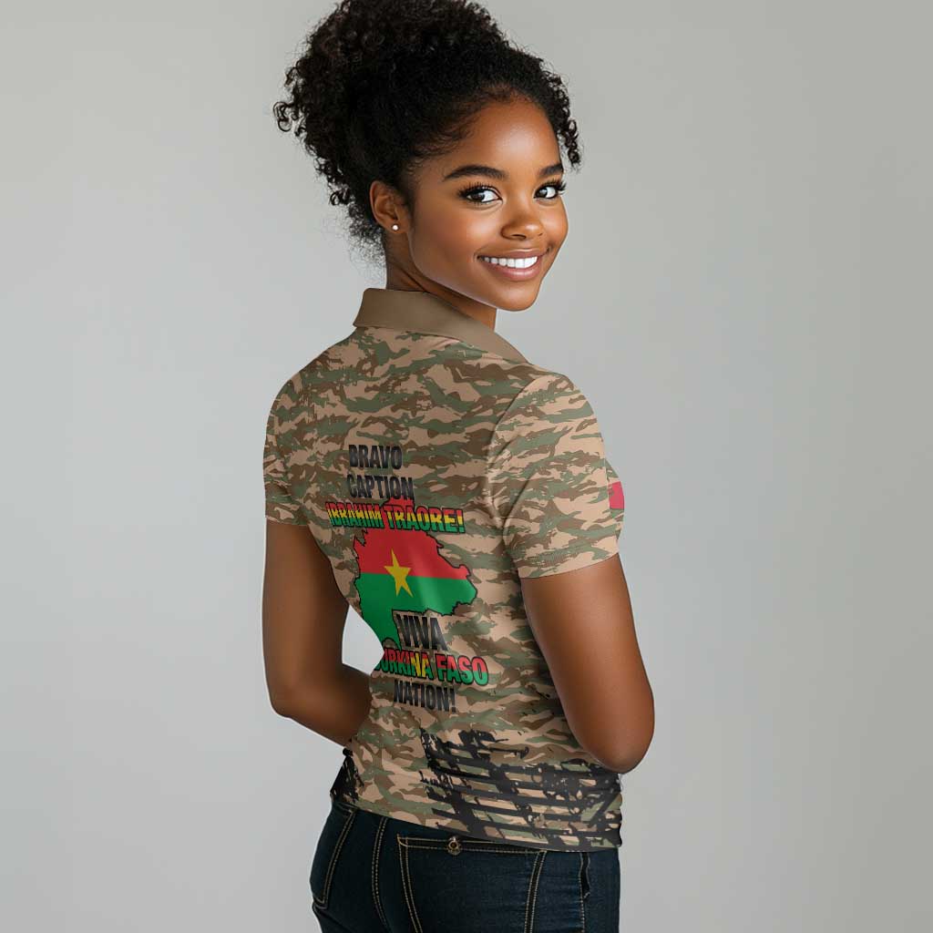Bravo Caption Traore! Viva Burkina Faso Nation! Women Polo Shirt