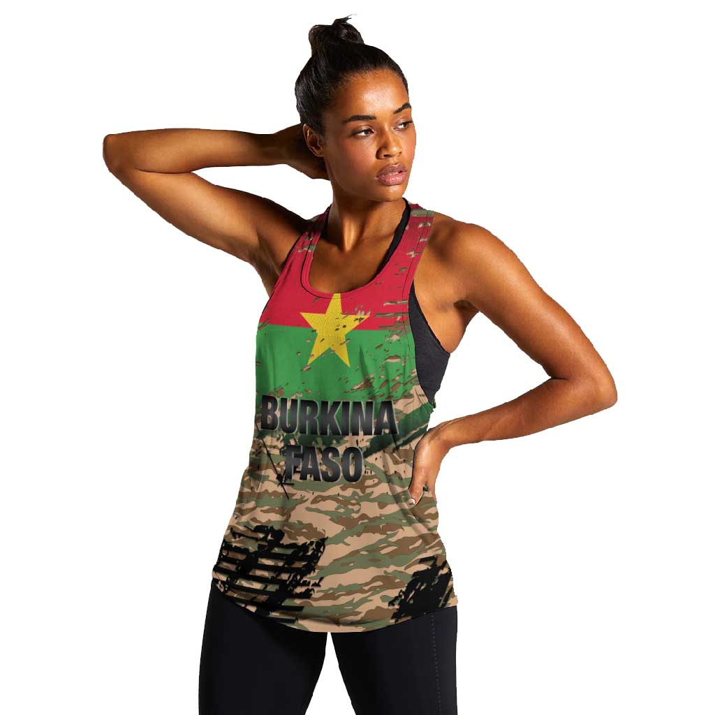Bravo Caption Traore! Viva Burkina Faso Nation! Women Racerback Tank