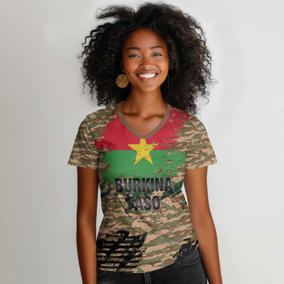 Bravo Caption Traore! Viva Burkina Faso Nation! Women V-Neck T-Shirt