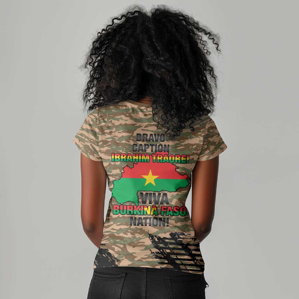 Bravo Caption Traore! Viva Burkina Faso Nation! Women V-Neck T-Shirt