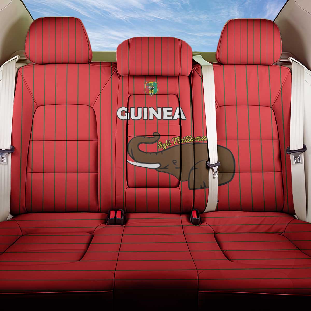 Guinea Football Back Car Seat Cover Allez Syli National - African Pride