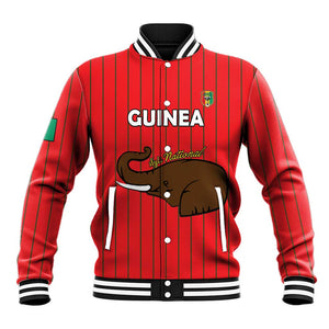 Guinea Football Custom Baseball Jacket Allez Syli National - African Pride