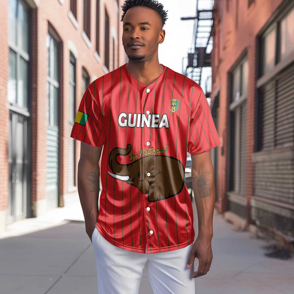 Guinea Football Custom Baseball Jersey Allez Syli National - African Pride