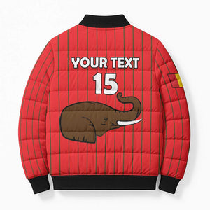 Custom Guinea Football Bomber Puffer Jacket Allez Syli National