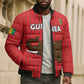 Custom Guinea Football Bomber Puffer Jacket Allez Syli National