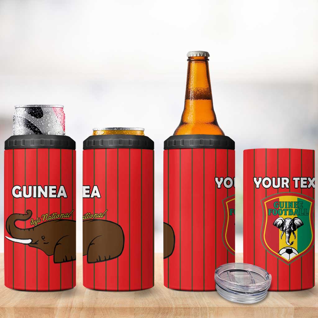 Guinea Football Custom 4 in 1 Can Cooler Tumbler Allez Syli National - African Pride