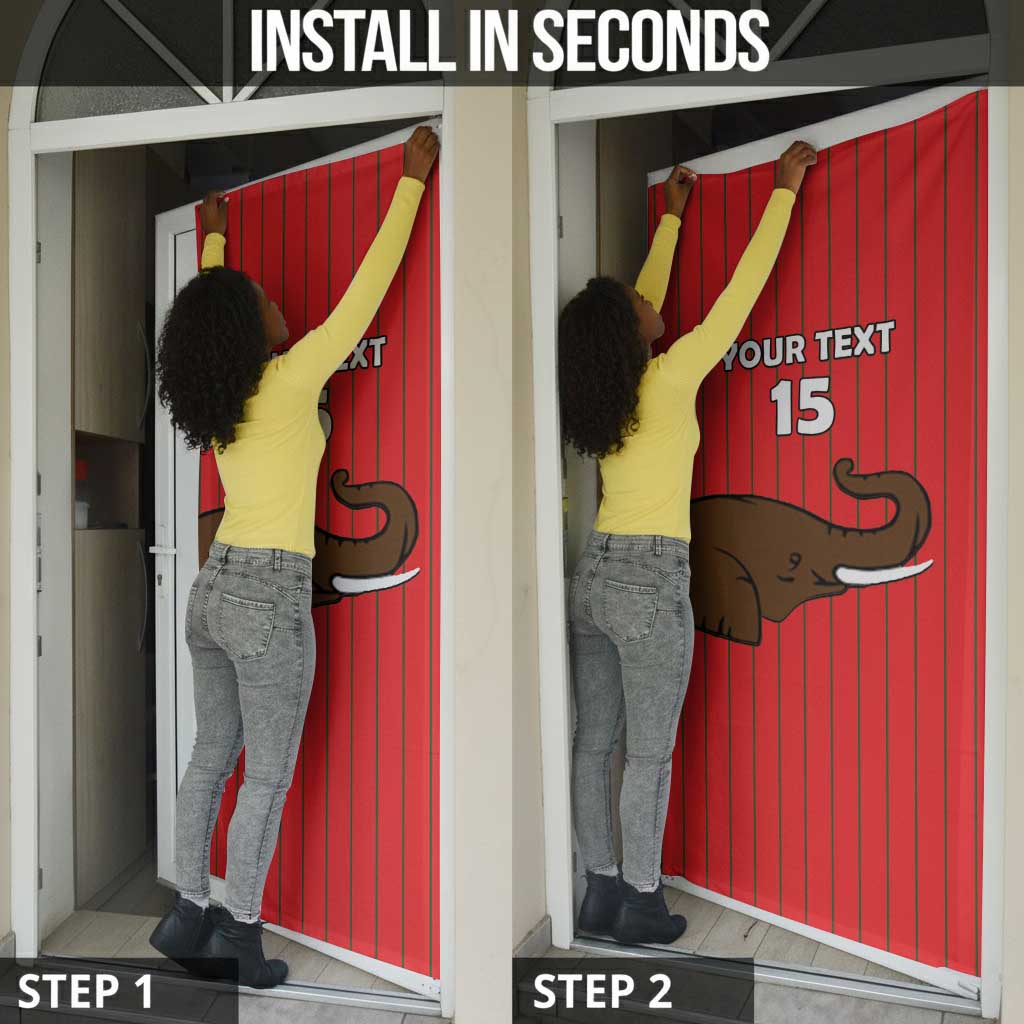 Custom Guinea Football Door Cover Allez Syli National