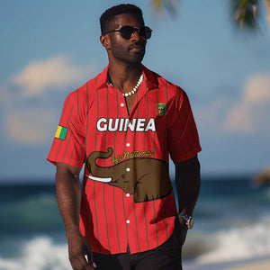 Guinea Football Custom Hawaiian Shirt Allez Syli National - African Pride