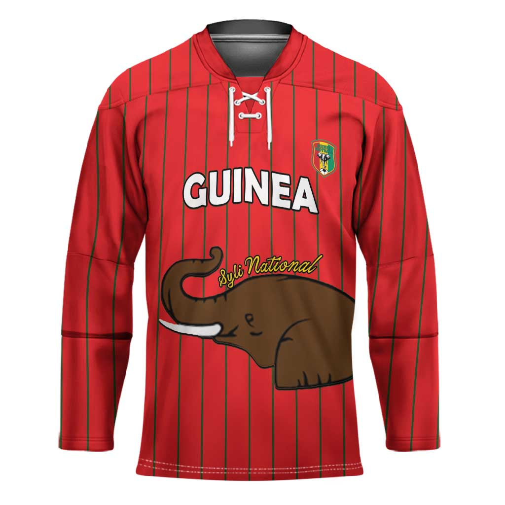 Custom Guinea Football Hockey Jersey Allez Syli National
