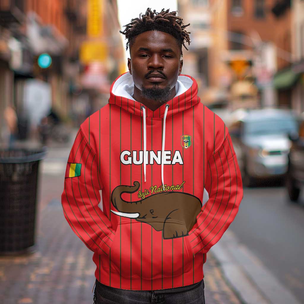 Guinea Football Custom Hoodie Allez Syli National - African Pride