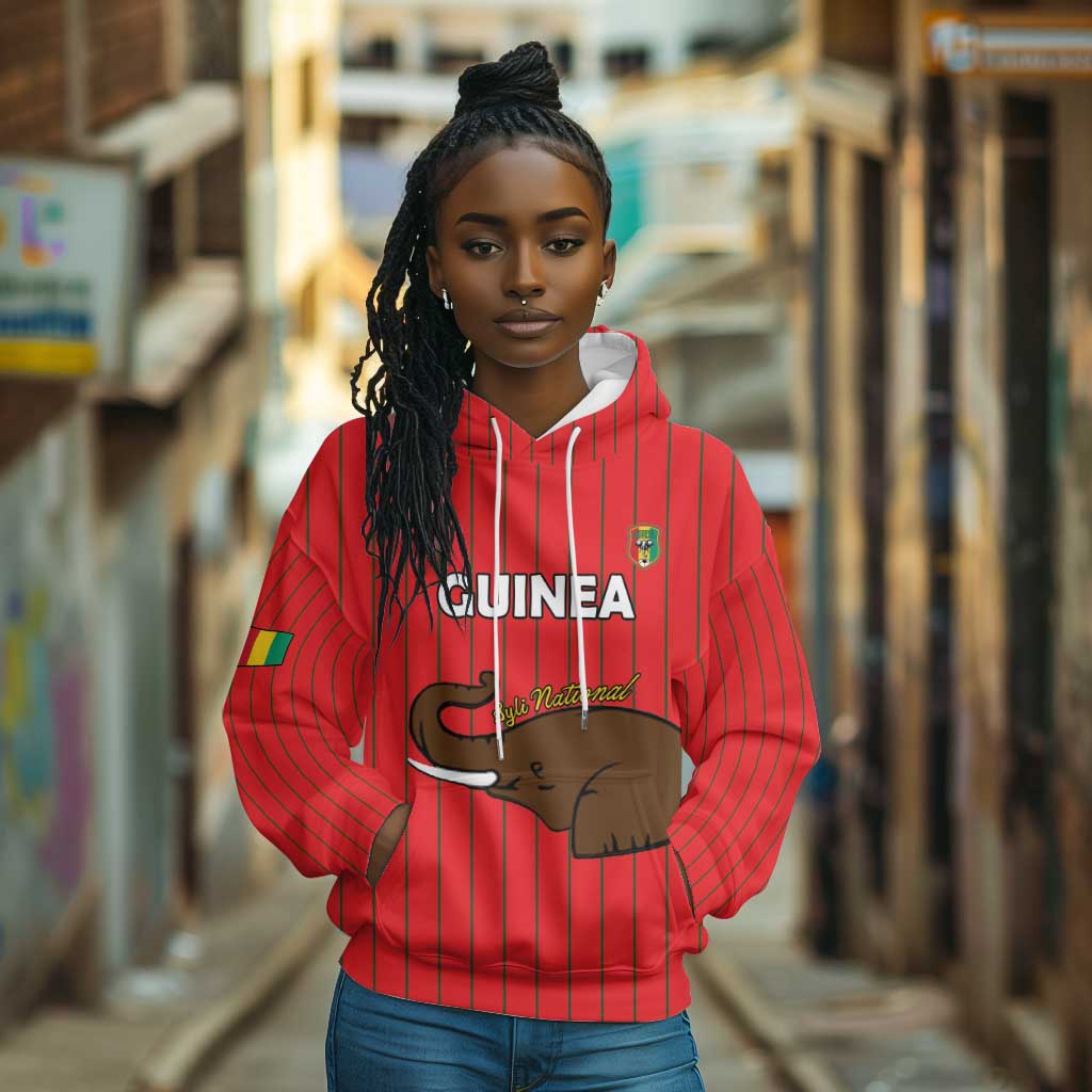 Guinea Football Custom Hoodie Allez Syli National - African Pride