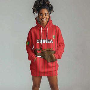 Guinea Football Custom Hoodie Dress Allez Syli National - African Pride