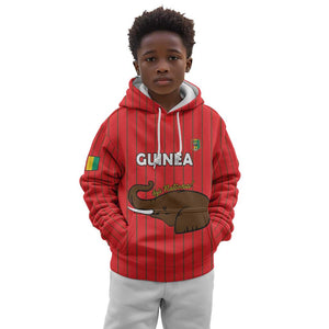 Guinea Football Custom Kid Hoodie Allez Syli National - African Pride