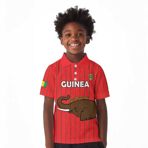 Guinea Football Custom Kid Polo Shirt Allez Syli National - African Pride