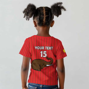 Guinea Football Custom Kid T shirt Allez Syli National - African Pride