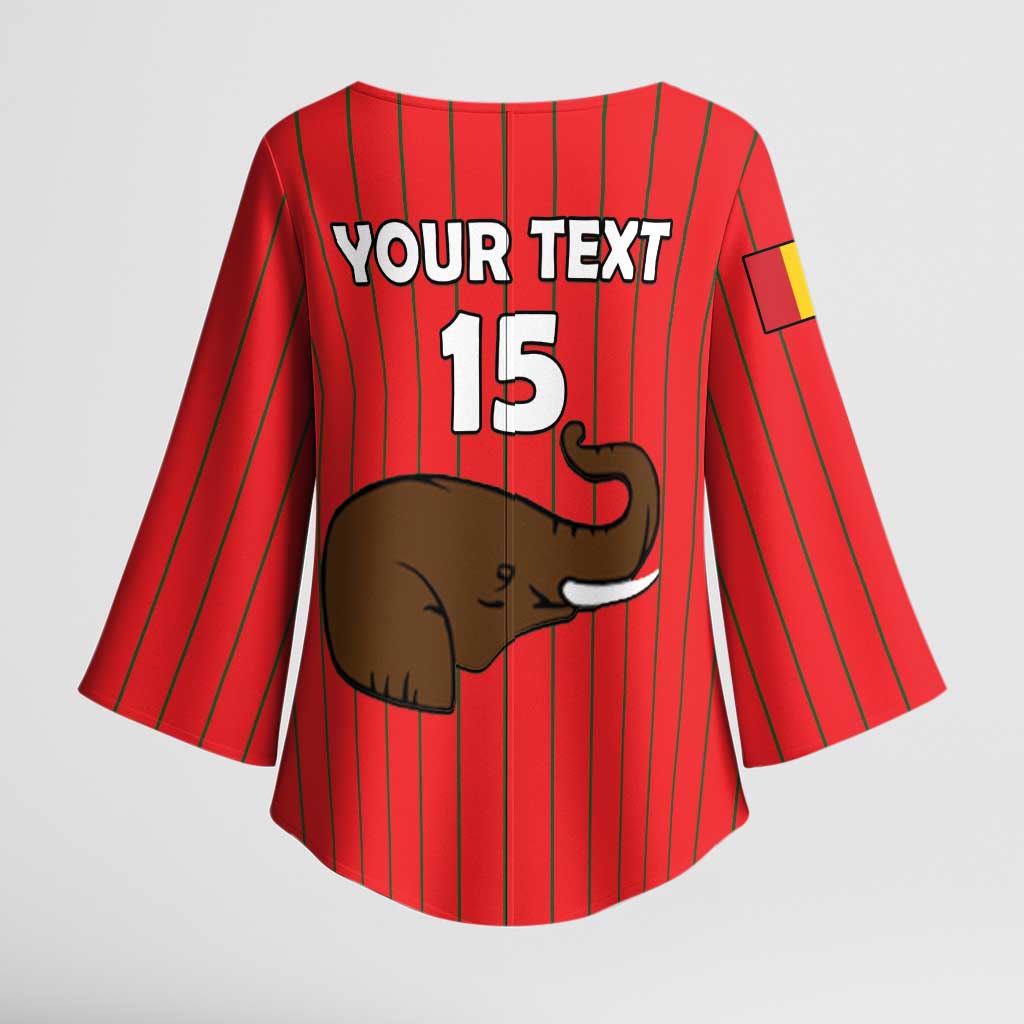 Custom Guinea Football Kimono Sleeve Blouse Allez Syli National