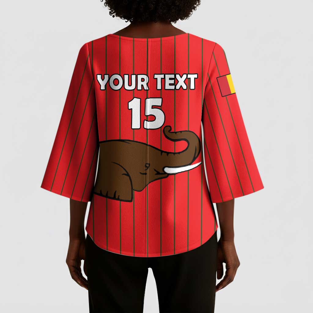 Custom Guinea Football Kimono Sleeve Blouse Allez Syli National