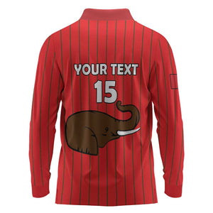 Guinea Football Custom Long Sleeve Polo Shirt Allez Syli National - African Pride