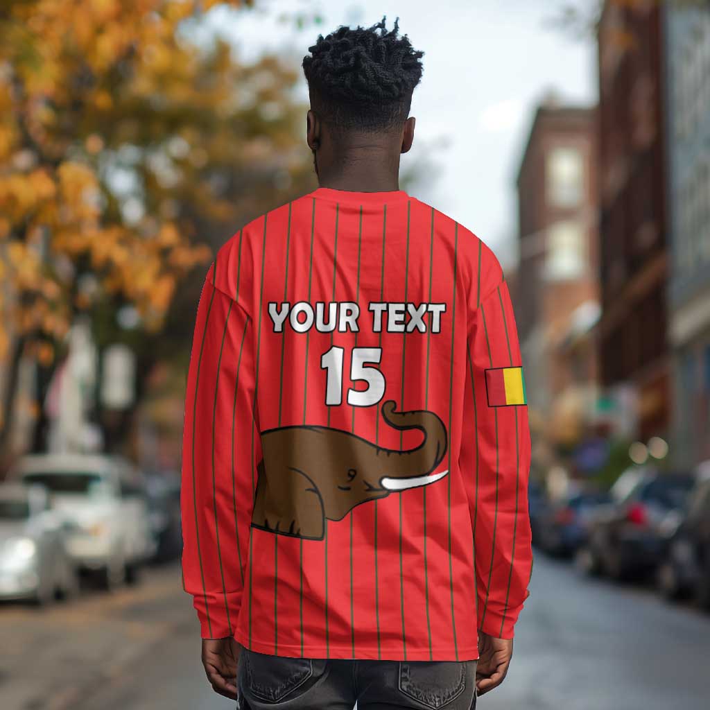 Guinea Football Custom Long Sleeve Shirt Allez Syli National - African Pride