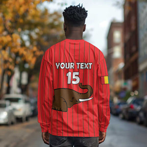 Guinea Football Custom Long Sleeve Shirt Allez Syli National - African Pride