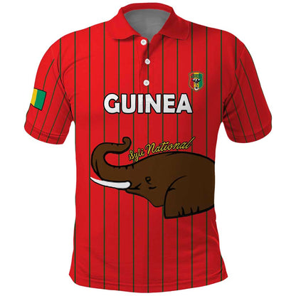 Guinea Football Custom Polo Shirt Allez Syli National - African Pride