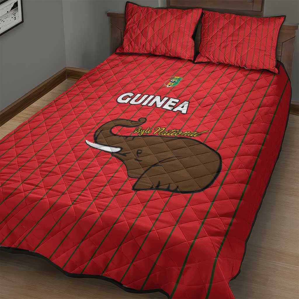 Guinea Football Quilt Bed Set Allez Syli National - African Pride