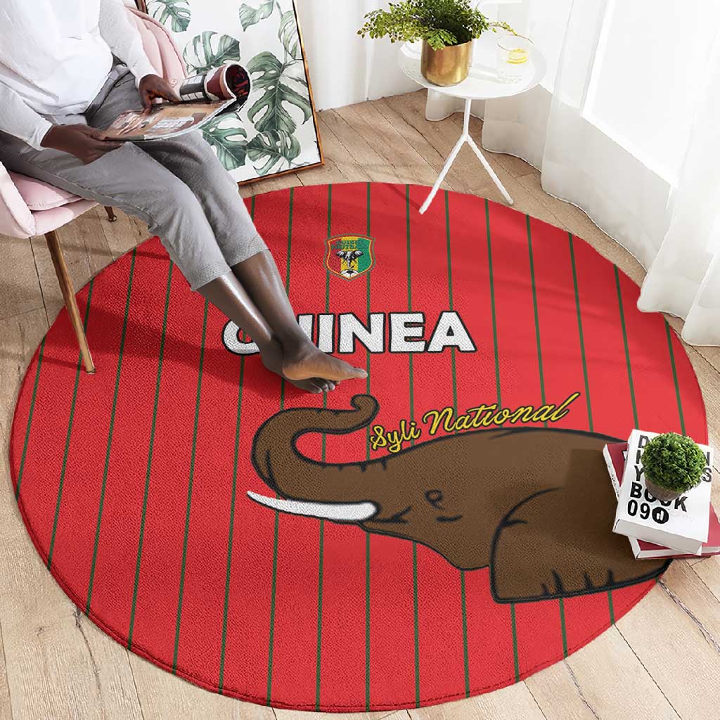 Guinea Football Round Carpet Allez Syli National - African Pride