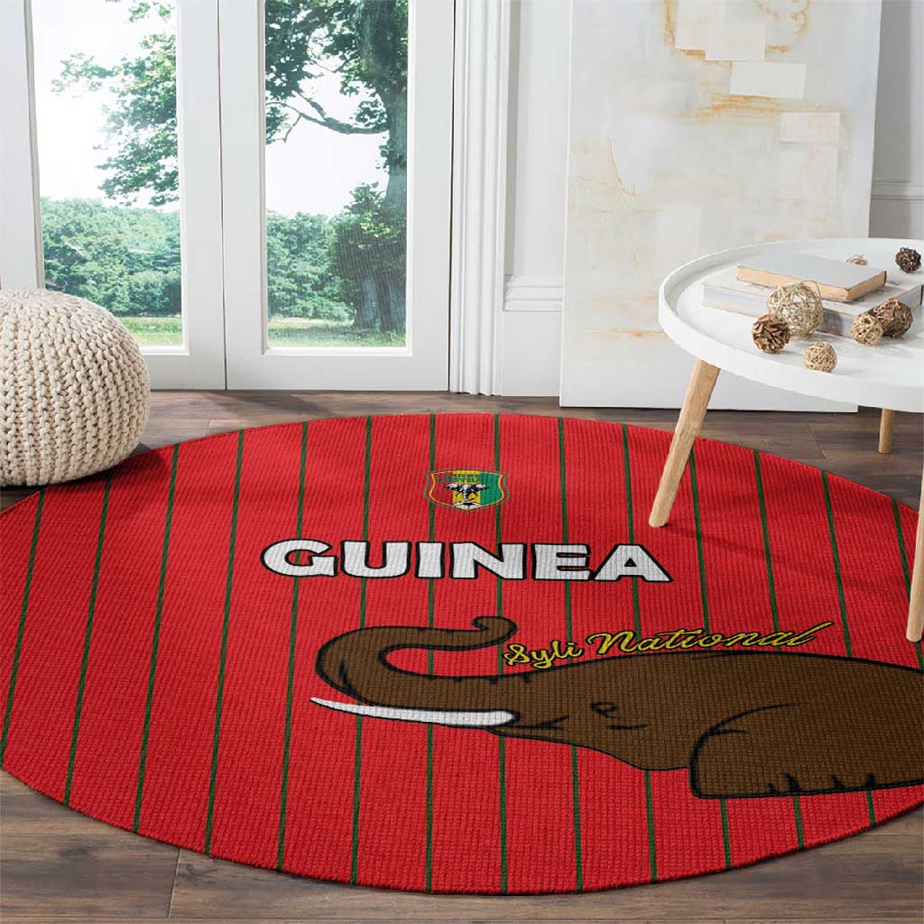 Guinea Football Round Carpet Allez Syli National - African Pride