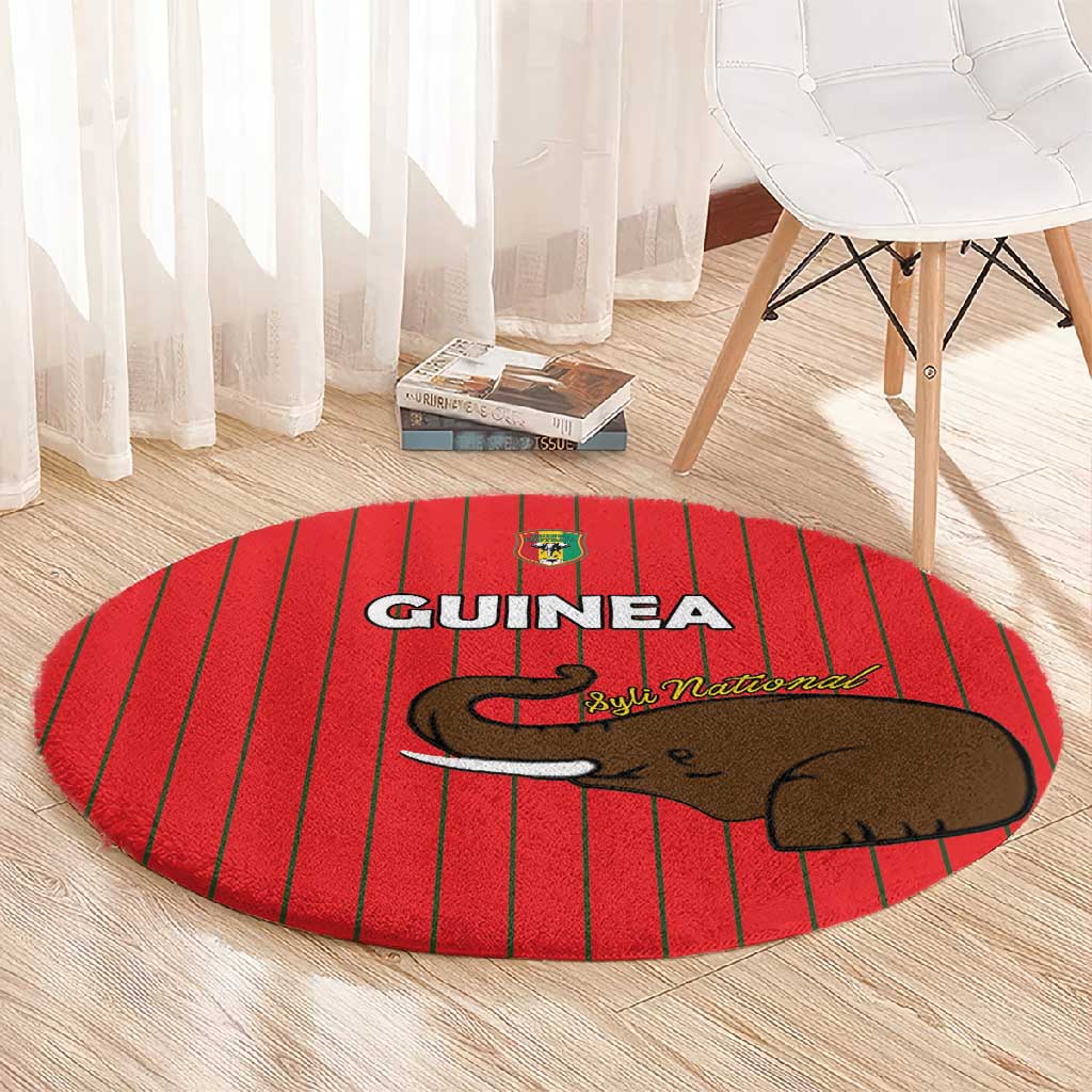 Guinea Football Round Carpet Allez Syli National - African Pride