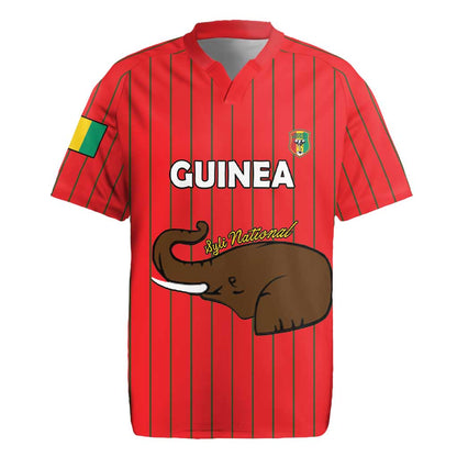Guinea Football Custom Rugby Jersey Allez Syli National - African Pride