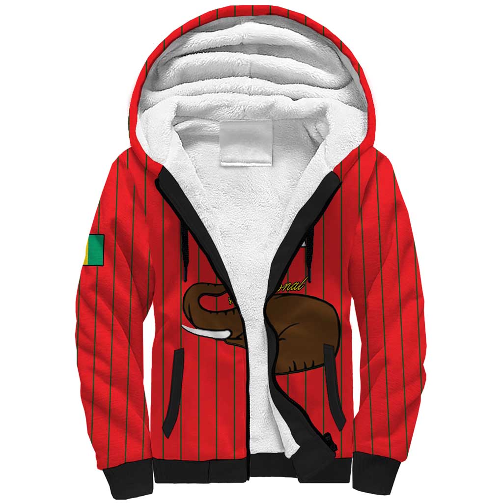 Guinea Football Custom Sherpa Hoodie Allez Syli National - African Pride