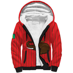 Guinea Football Custom Sherpa Hoodie Allez Syli National - African Pride