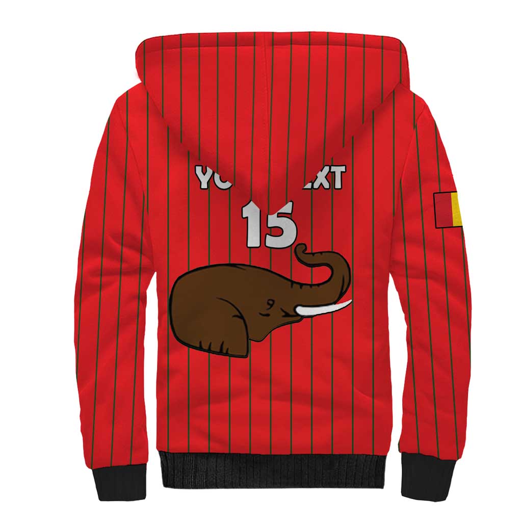 Guinea Football Custom Sherpa Hoodie Allez Syli National - African Pride