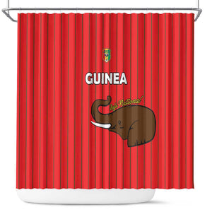 Guinea Football Shower Curtain Allez Syli National - African Pride
