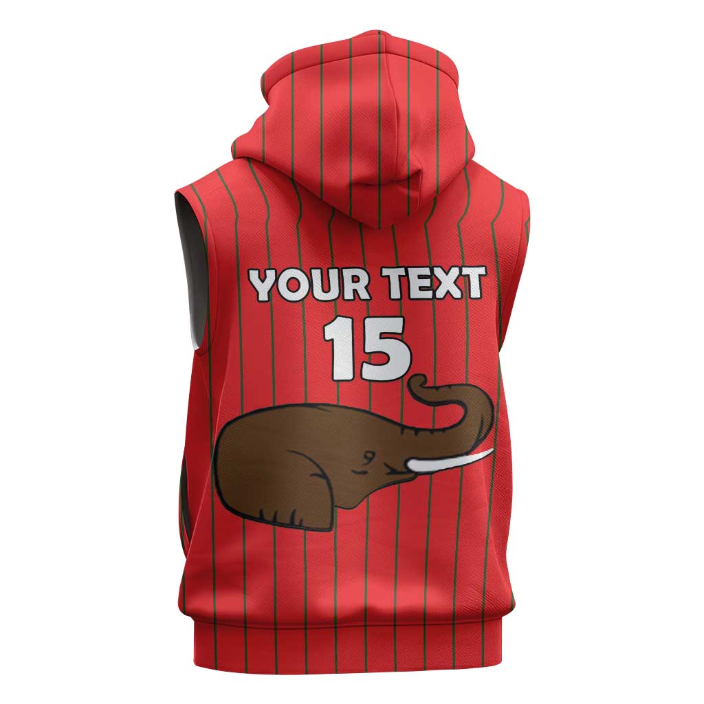 Guinea Football Custom Sleeveless Hoodie Allez Syli National - African Pride