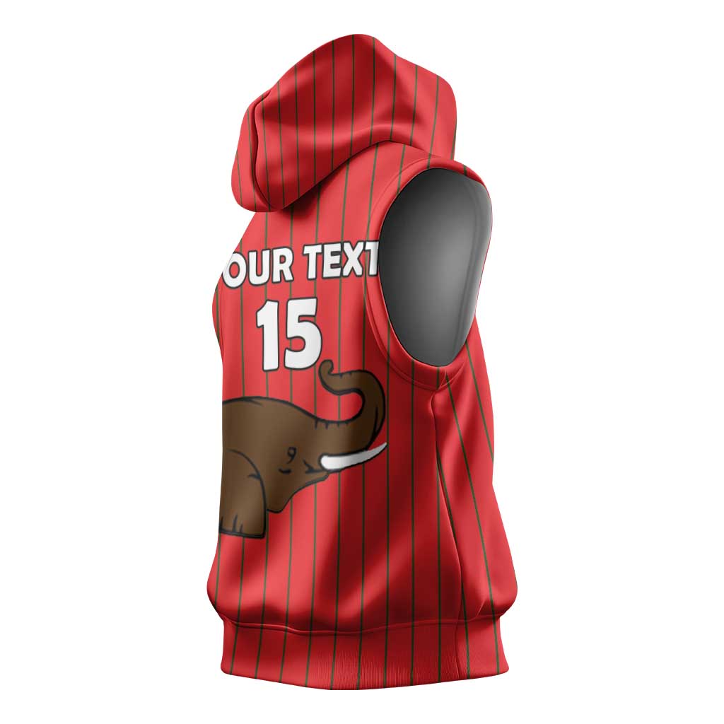 Guinea Football Custom Sleeveless Hoodie Allez Syli National - African Pride