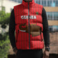 Custom Guinea Football Sleeveless Puffer Jacket Allez Syli National