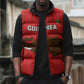 Custom Guinea Football Sleeveless Puffer Jacket Allez Syli National